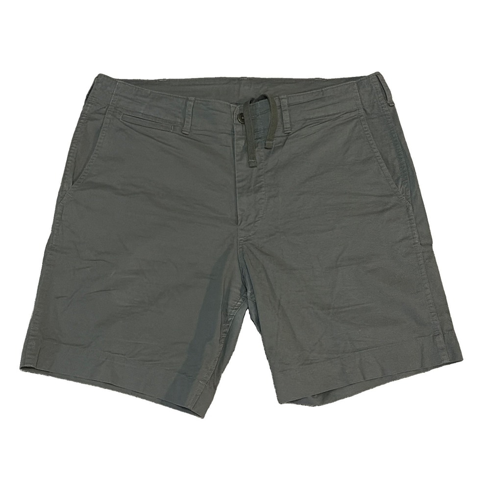 Buck Mason Men's Green SZ 33 (36x7) Casual Everyday Shorts Stretch Drawstring
